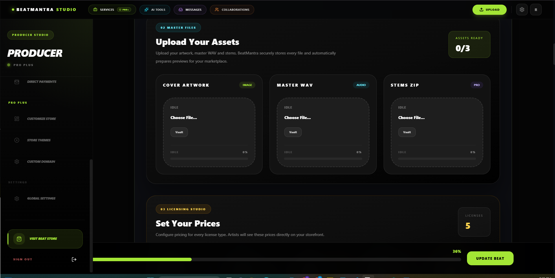 Upload Assets
